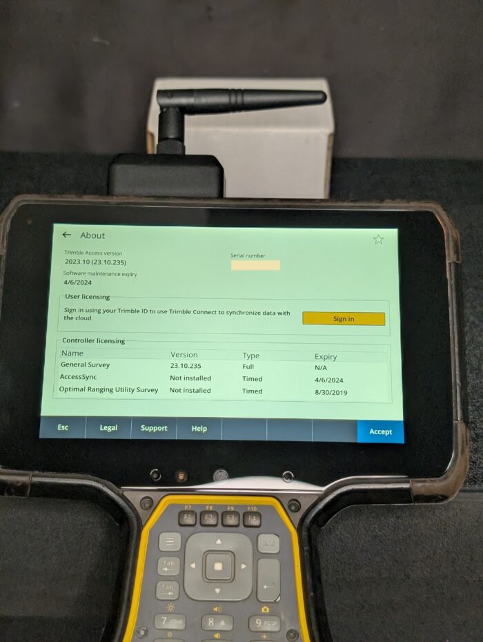 Trimble TSC7 Data Collector General Survey, 2.4Ghz Radio Module 2023.10 - Image 8